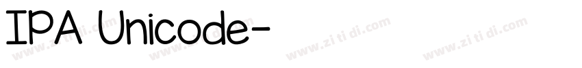IPA Unicode字体转换